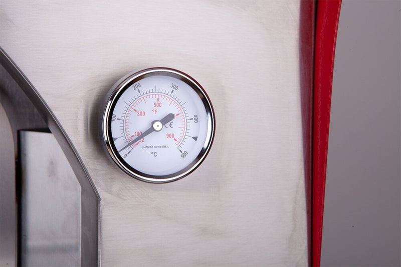 Rossofuoco Campagnolo Wood-Fired Oven 79 X 69 Cm - Stainless Steel/Red