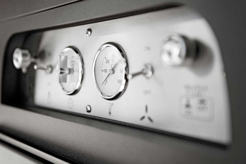 Rossofuoco Fiamma Wood-fired Oven 75 x 77 cm - Anthracite/Stainless Steel