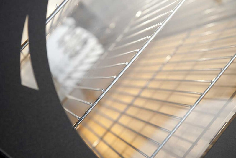 Rossofuoco Fiamma Wood-fired Oven 75 x 77 cm - Anthracite/Stainless Steel