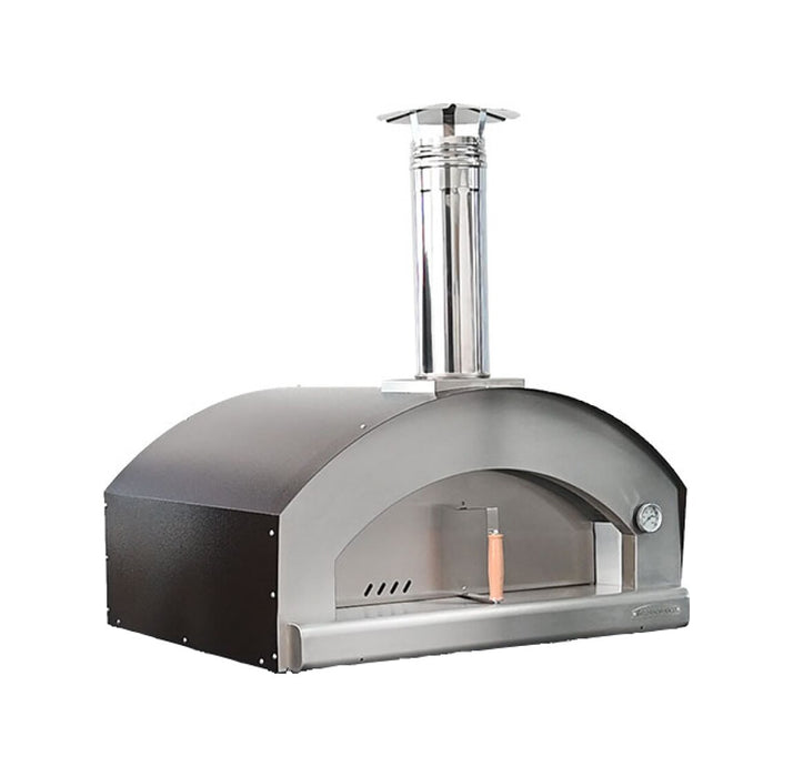 Rossofuoco NONNA LUISA Outdoor wood-fired oven 99 x 78 cm with direct combustion - brown/stainless