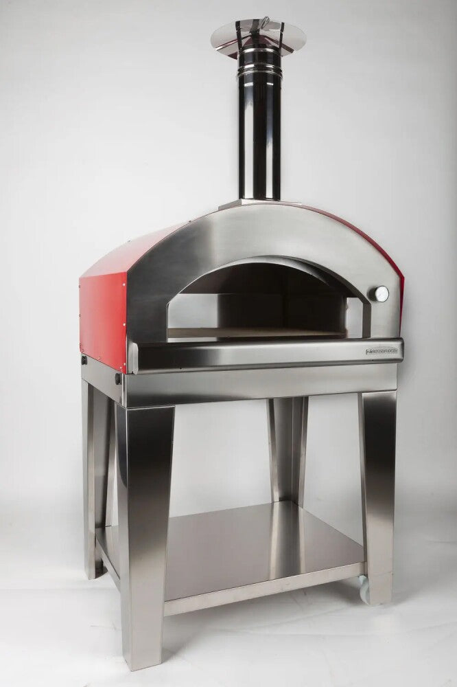 Rossofuoco Nonna Luisa Wood-fired Oven 99 X 78 cm - Red/Stainless