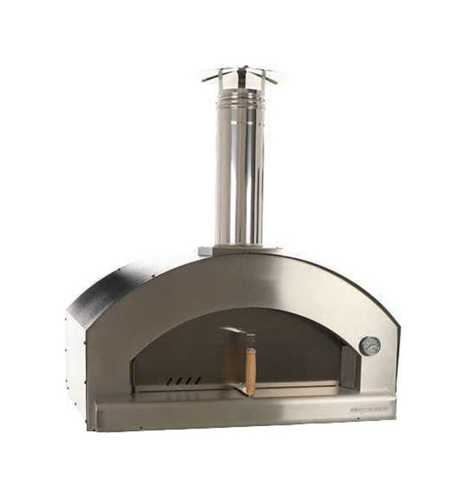 Rossofuoco NONNA LUISA Outdoor wood-fired oven 99 x 78 cm with direct combustion - stainless steel