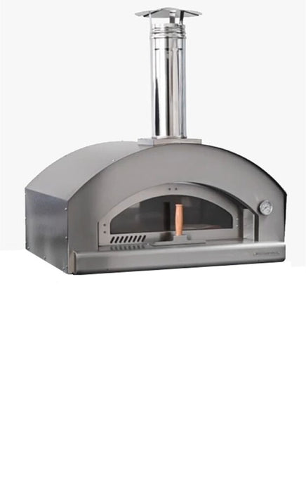 Rossofuoco NONNA LUISA Outdoor wood-fired oven 99 x 78 cm with direct combustion - stainless steel