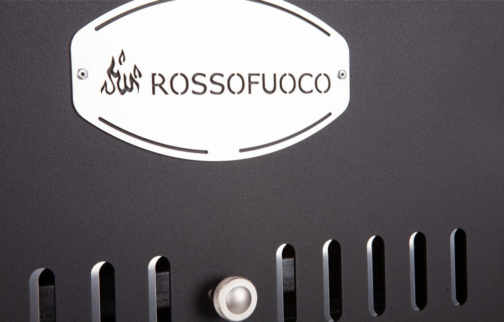 Rossofuoco GARDEN COLOR INCASSO Built-in wood-fired oven 75 x 77 cm with separate combustion - brown