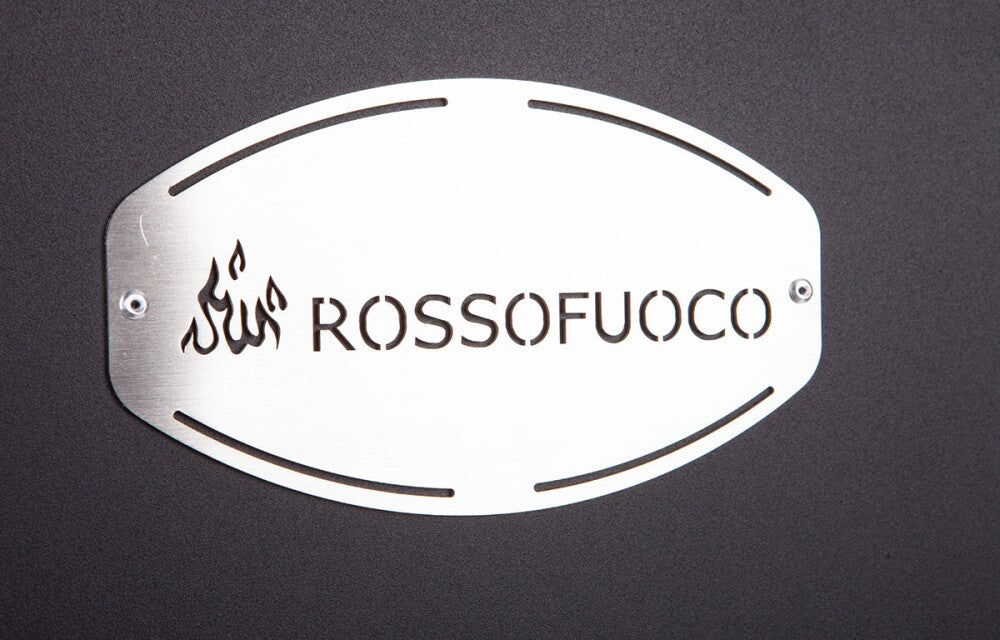 Rossofuoco GARDEN COLOR INCASSO Built-in wood-fired oven 75 x 77 cm with separate combustion - brown