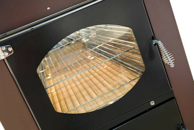 Rossofuoco Garden Plus Wood-fired Oven 75 x 92 cm - Brown/Stainless Steel