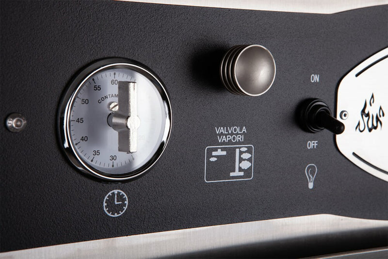 Rossofuoco Sedicinoni Wood-fired oven 100 x 78 cm - Stainless Steel with Falo