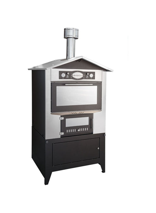 Rossofuoco SEDICINONI Outdoor wood-fired oven 100 x 78 cm with separate combustion - stainless steel