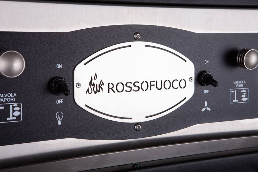 Rossofuoco SEDICINONI Built-in wood-fired oven 100 x 78 cm with separate combustion - stainless steel