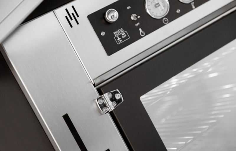 Rossofuoco Steel Wood-fired oven 80 x 93 cm - Stainless Steel