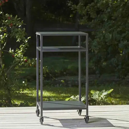 Cozze Outdoor Kitchen High Pizza Table with Open Cabinet