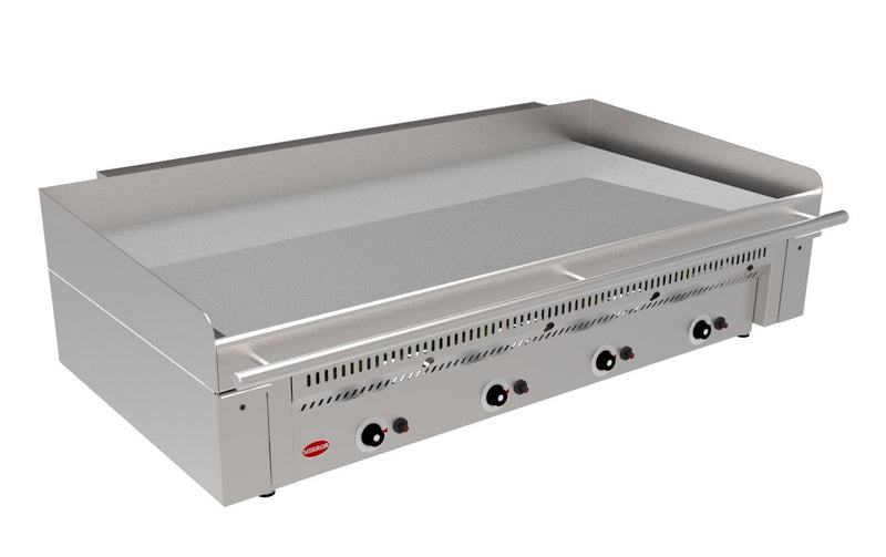 MIRROR ZONE 4 HEAVY DUTY GAS CHROME GRIDDLE - 4 COOKING ZONES