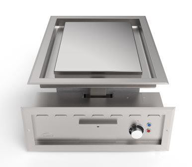 Mirror Residential & Commercial ME40 DI Drop in Heavy Duty Electric Chrome Griddle/Plancha