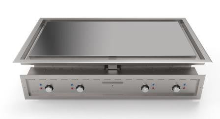 Mirror Residential & Commercial M1300E DI Drop in Heavy Duty Electric Chrome Griddle/Plancha