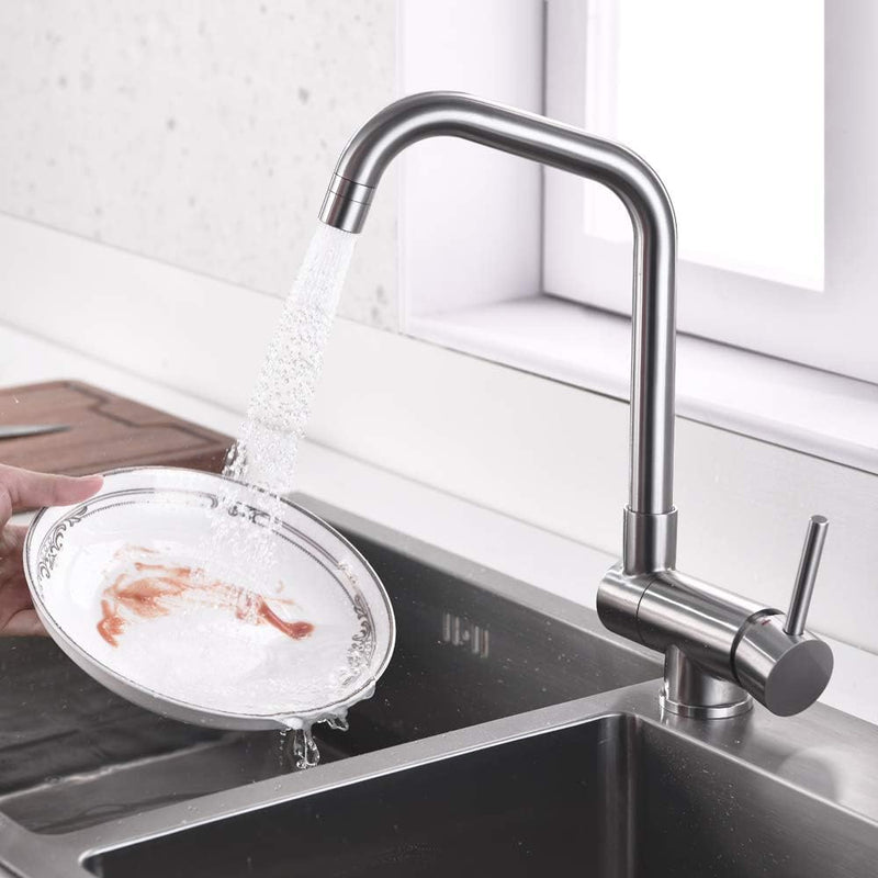 Foldable Tap 360° Rotation, Sink Mixer Tap Single Lever Mixer
