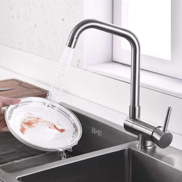 Foldable Tap 360° Rotation, Sink Mixer Tap Single Lever Mixer