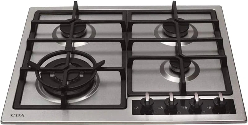 CDA HG6351SS Four burner gas hob