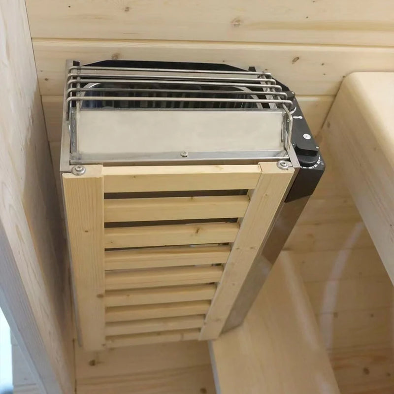 Outdoor Oval Barrel Sauna Combination Infrared/ traditional 1842 x1200 x 1945mm