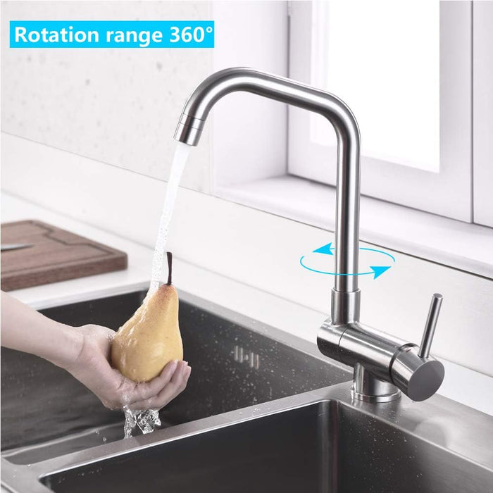 Foldable Tap 360° Rotation, Sink Mixer Tap Single Lever Mixer