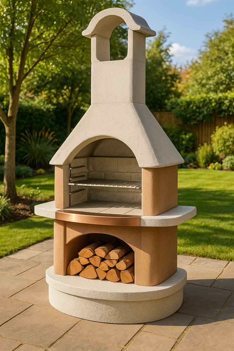 Buschbeck Bologna Masonry Barbecue and base