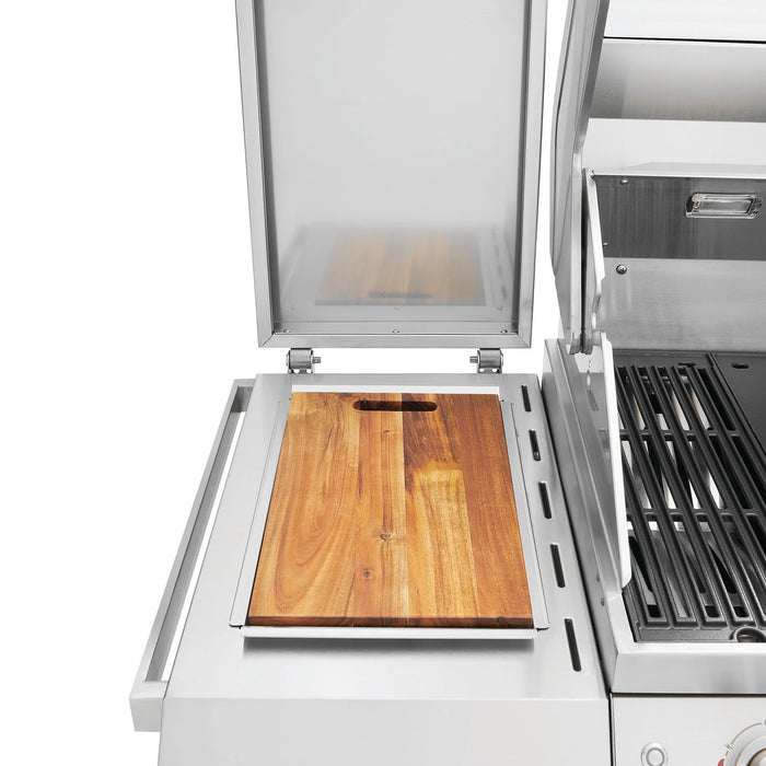 BeefEater 7000 Series Premium 5 Burner Gas BBQ with Cabinet Trolley and Side Burner