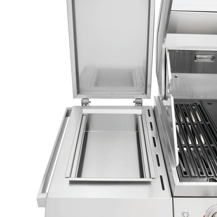 BeefEater 7000 Series Premium 5 Burner Gas BBQ with Cabinet Trolley and Side Burner