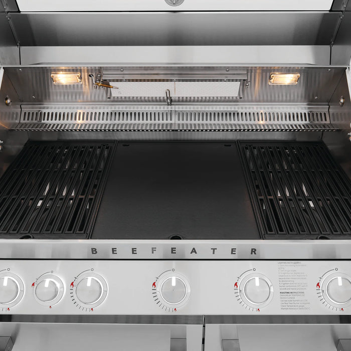 BeefEater 7000 Series Premium 5 Burner Gas BBQ with Cabinet Trolley and Side Burner