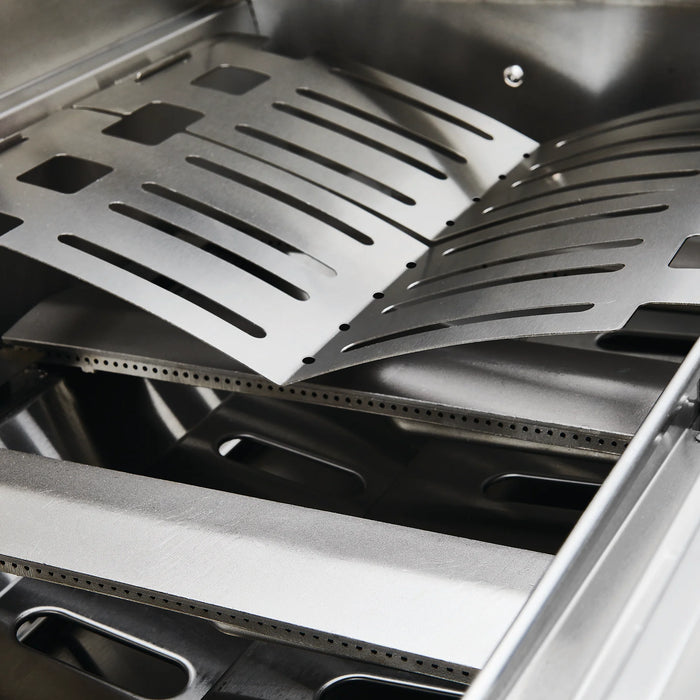 BeefEater 7000 Series Premium 5 Burner Gas BBQ with Cabinet Trolley and Side Burner