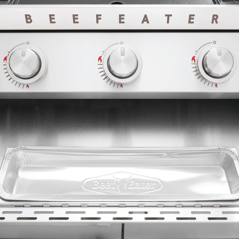 BeefEater 7000 Series Premium 5 Burner Gas BBQ with Cabinet Trolley and Side Burner