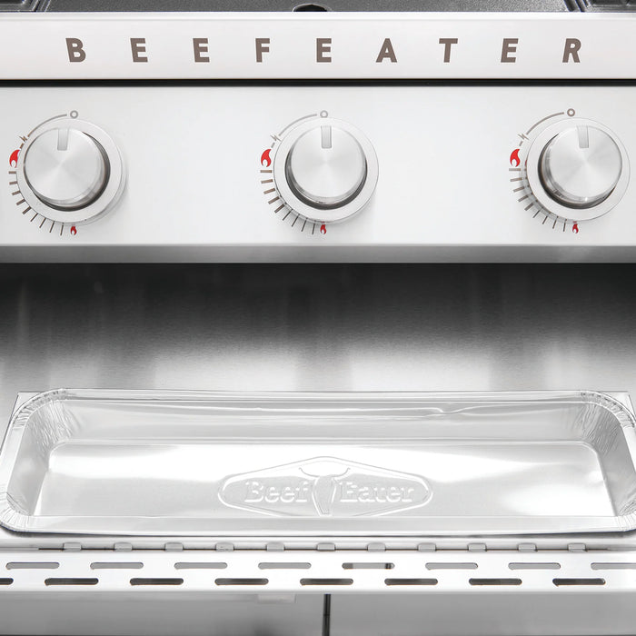 BeefEater 7000 Series Premium 5 Burner Gas BBQ with Cabinet Trolley and Side Burner