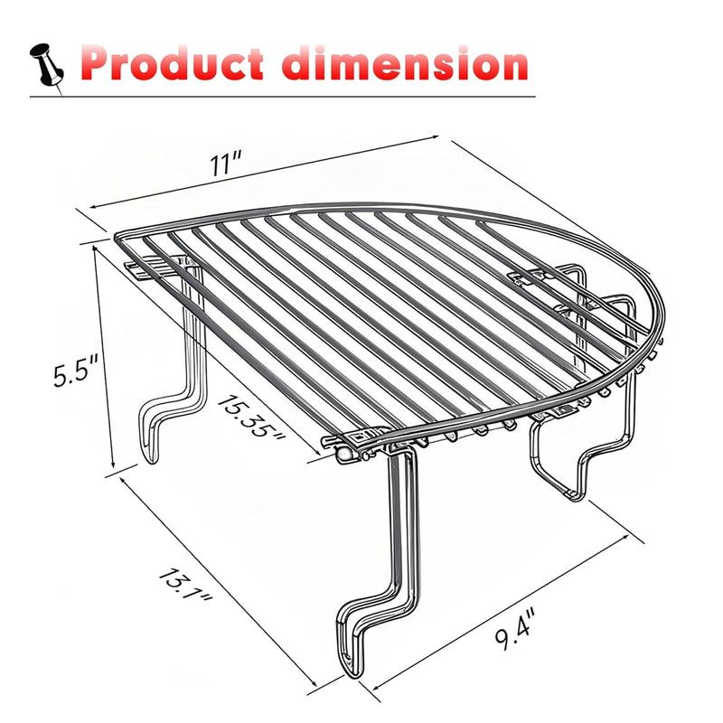 Grill Grates Replacement for Primo Grill Stainless steel