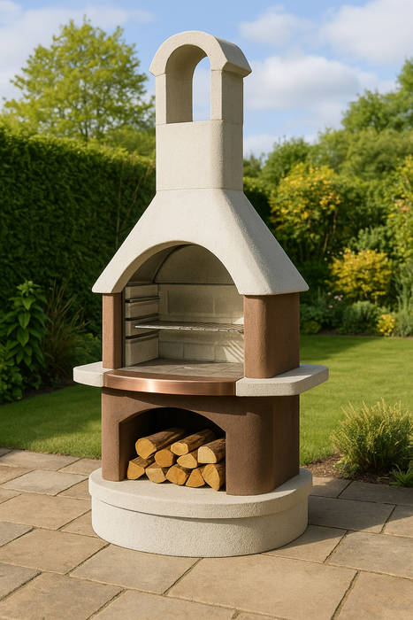 Buschbeck St Moritz Masonry Barbecue and Base