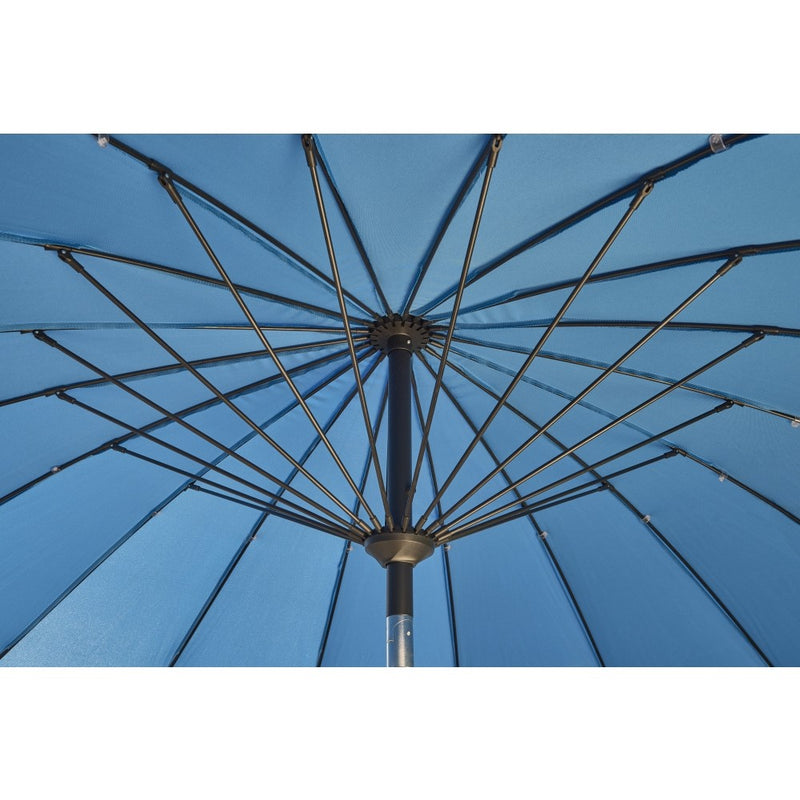 Royce Geisha 2.7m Ice Blue Canopy Parasol with Night Cover