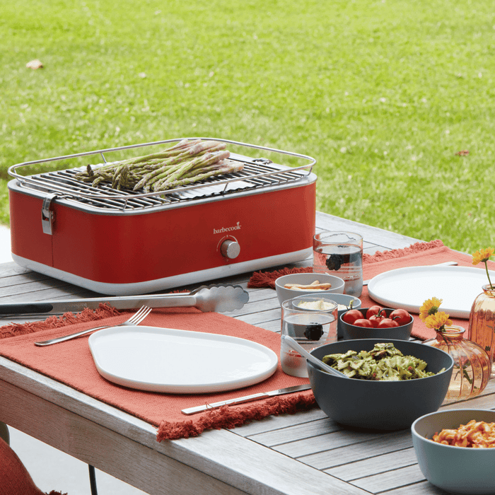 Barbecook E-Carlo Electric Table Grill in Red