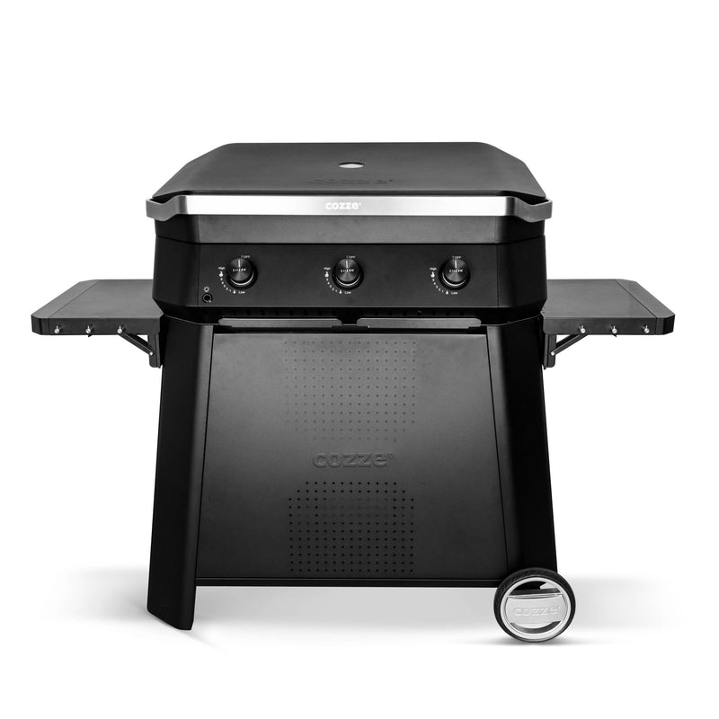 Cozze 3 Burner Plancha 800 Gas BBQ and Cart