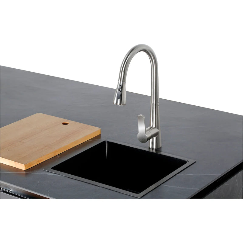 Buschbeck Derby Outdoor Kitchen – Grey Marbled Ceramic Finish 2.6M Plus Weather Protection Cover