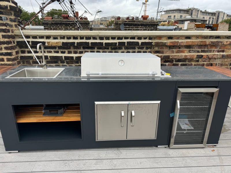 Grillandia Outdoor Kitchen Beefeater Proline Roaster, Fridge and Weather Cover - 2.5M