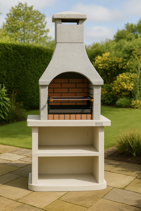 Firenze Masonry Barbecue and Side Table