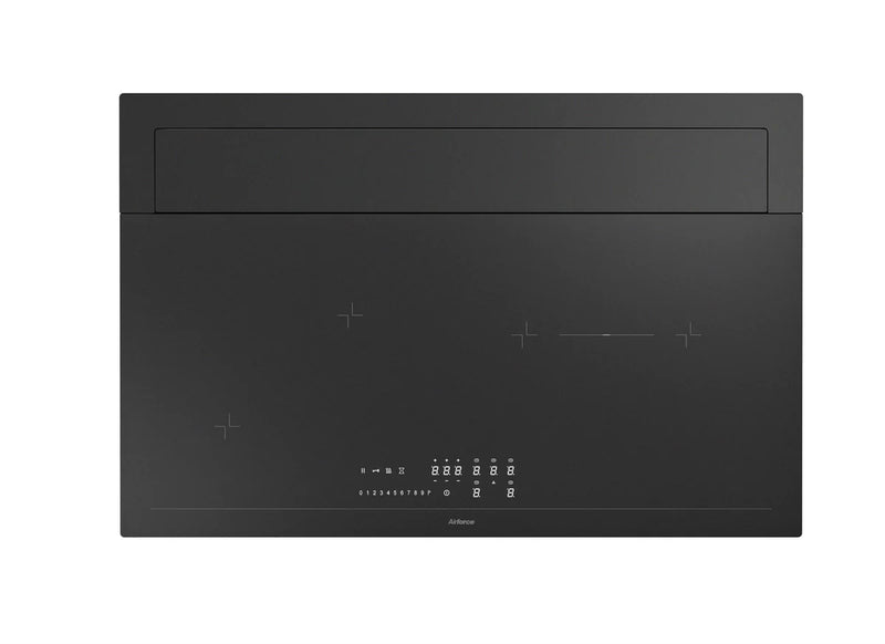 Airforce Slim Petra Filtering 80cm On-Board Motor with Rear Downdraft Full Matt Glass Finish