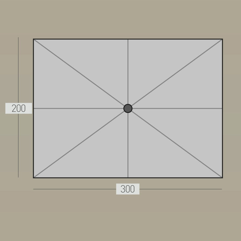 Luxurious Air Anthracite/Wood Outdoor Bar, 1.1M Made of Aluminium, Modular System for Private and Commercial Use