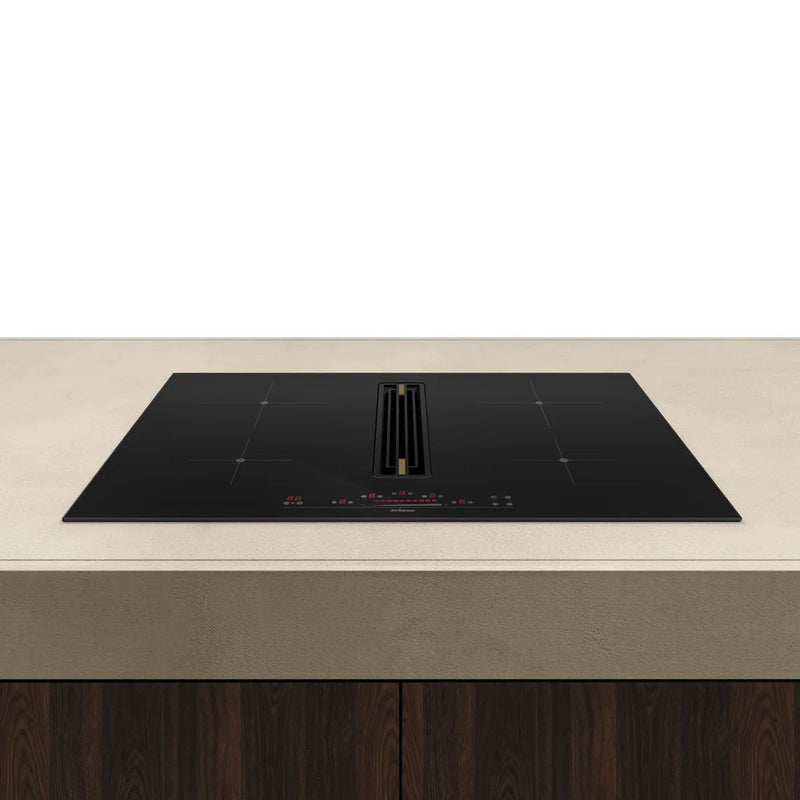 Airforce Innova Artis Plus 80cm Filtering Induction Hob with Central Downdraft with On-Board Motor & Matt Glass with Touch Control Panel