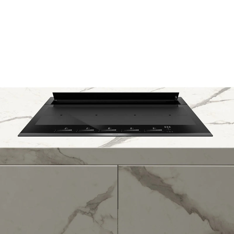 Airforce Innova Slim Pro 90cm Filtering Induction hob with rear downdraft extraction with on-board motor, slider touch controls