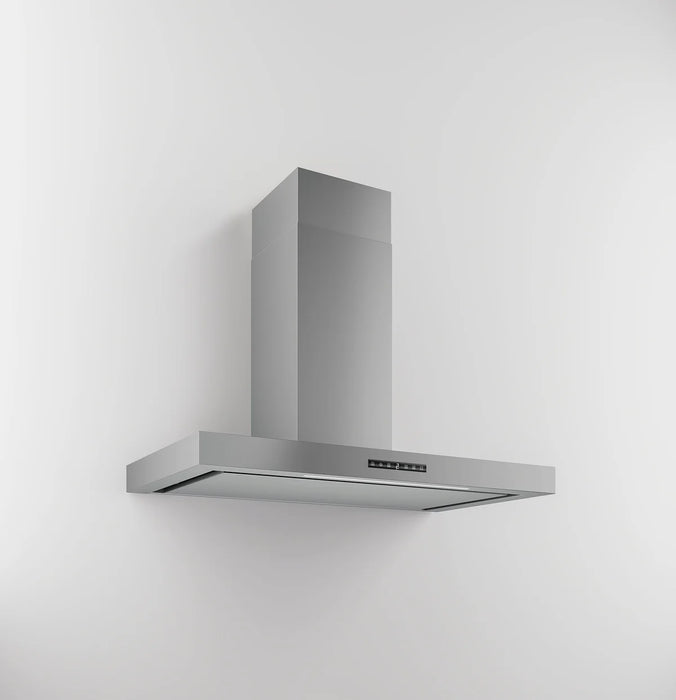 Airforce Shape 60cm Stainless Steel Wall Mounted Cooker Hood with Touch Control, Integra Ready