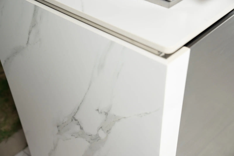 Goriller Outdoor Kitchen Alpha | 4-Burner Gas Grill, Refrigerator & Sink | 2.3m