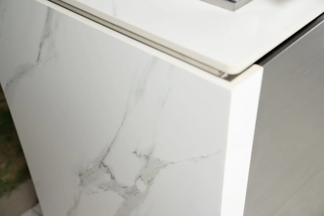 Goriller Outdoor Kitchen Alpha | 4-Burner Gas Grill, Refrigerator & Sink | 2.3m