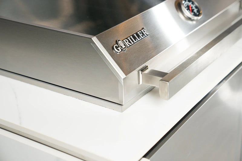 Goriller Outdoor Kitchen Alpha | 4-Burner Gas Grill, Refrigerator & Sink | 2.3m