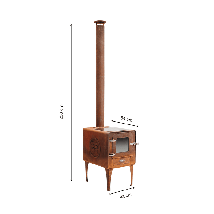 GrillSymbol fireplace stove Amigo with wood heating