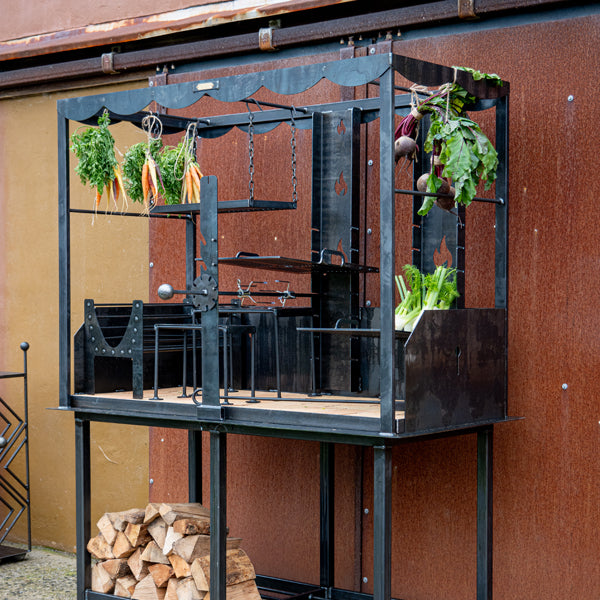 Parrilla asado Doble BBQ with RotisserieX X today is it