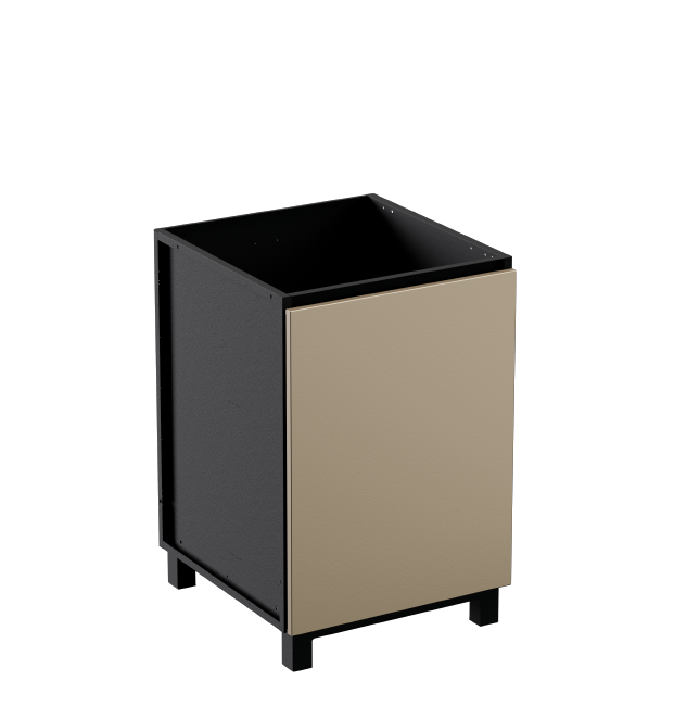 Hoppilif Outdoor Kitchen Single Door Unit | Worktop Brushed Stainless Steel