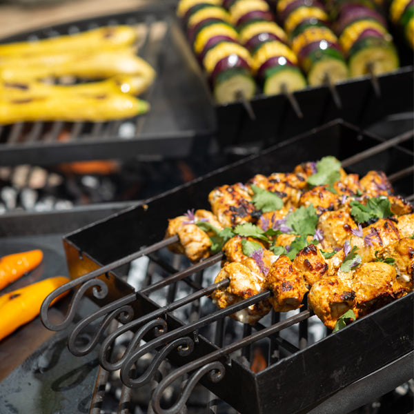 BBQ King 80 with Two Swing Arm BBQ Racks